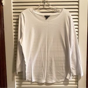 LIMITED - White 3/4 Sleeve Tee Sz XL